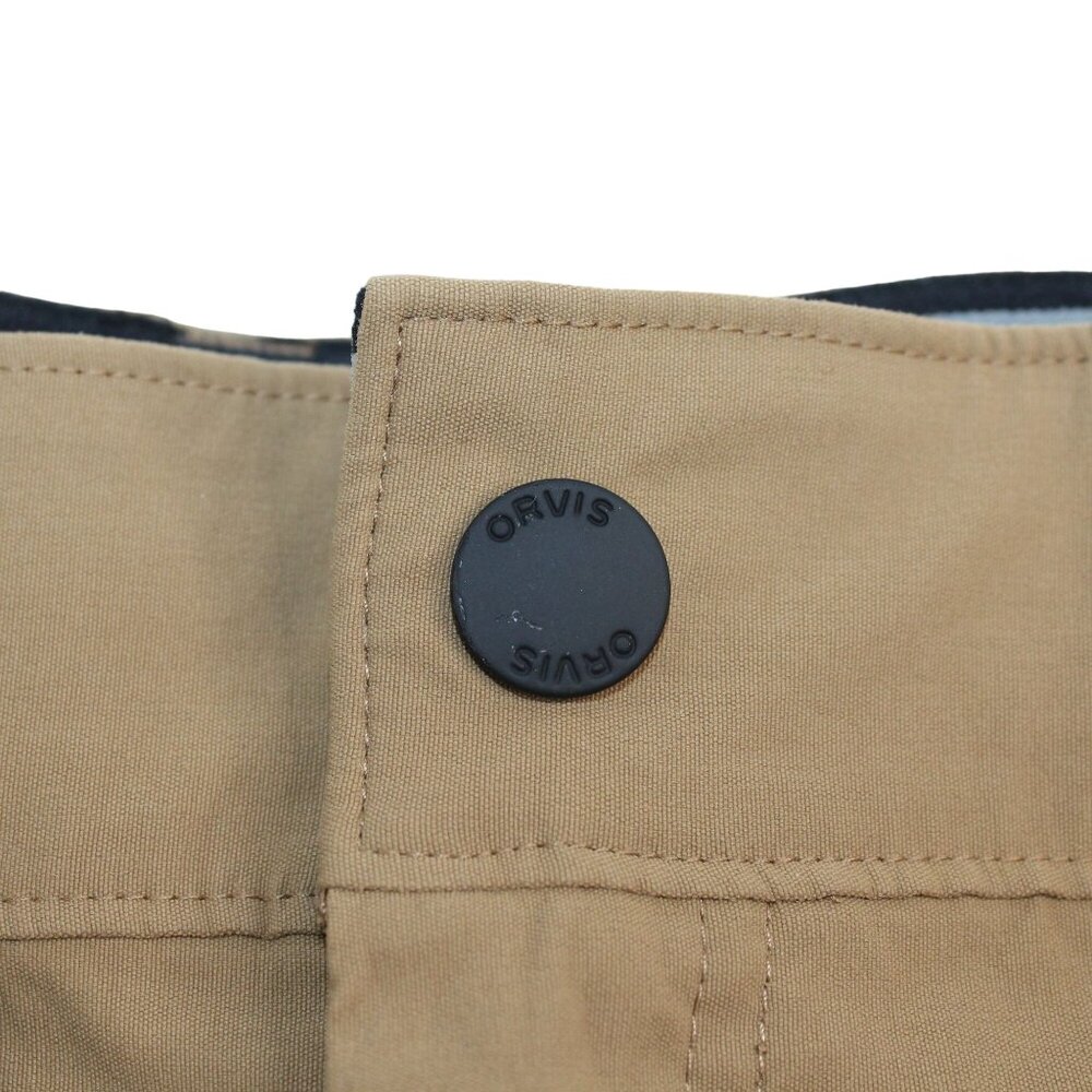 Orvis Cargo Mens Sz 37 Lightweight Stretch Comfort Hiking Fishing Khaki Shorts - Picture 9 of 14